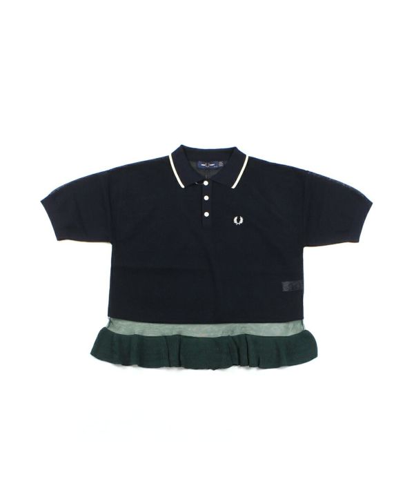 FRED PERRY(フレッドペリー)レーヨン混 裾配色ニット ドッキング メッシュ ポロシャツ KNITTED PIQUE SHIRT | BLEU COMME BLEU(ブルーコムブルー) FRED PERRY(フレッドペリー)レーヨン混 裾配色ニット ドッキング メッシュ ポロシャツ KNITTED PIQUE SHIRT | BLEU COMME BLEU(ブルーコムブルー)