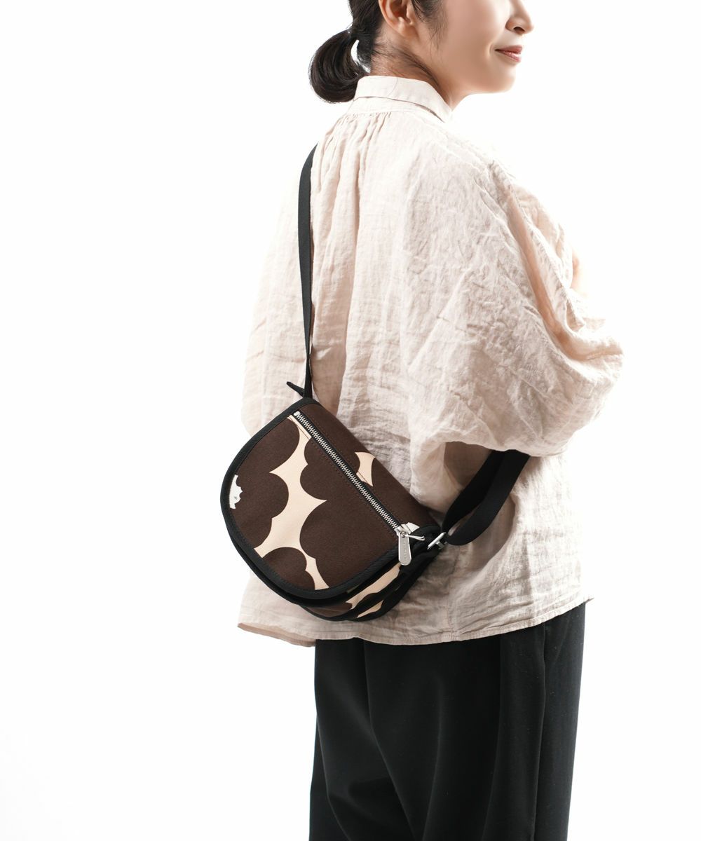 Marimekko マリメッコ コットンキャンバス ウニッコ柄 ショルダーバッグ Kerttu Pieni Unikko Bleu Comme Bleu ブルーコムブルー