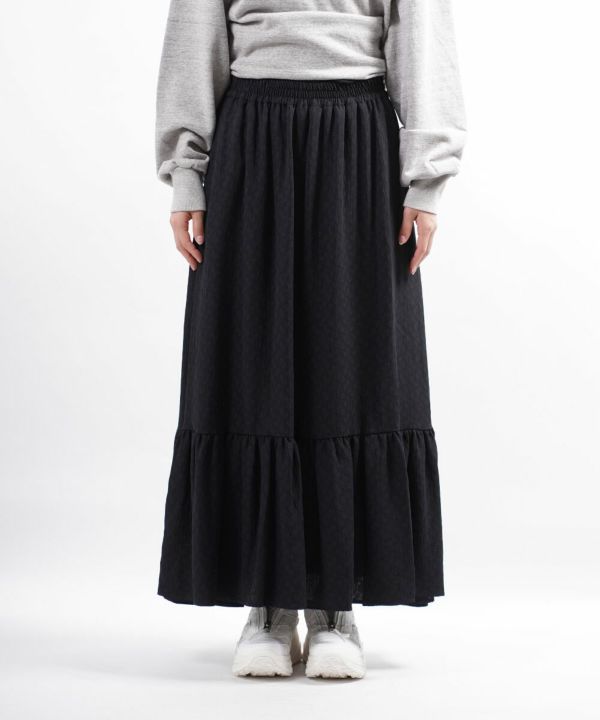 きれい シンゾーン JACQUARD FLOWER SKIRT ロングスカート