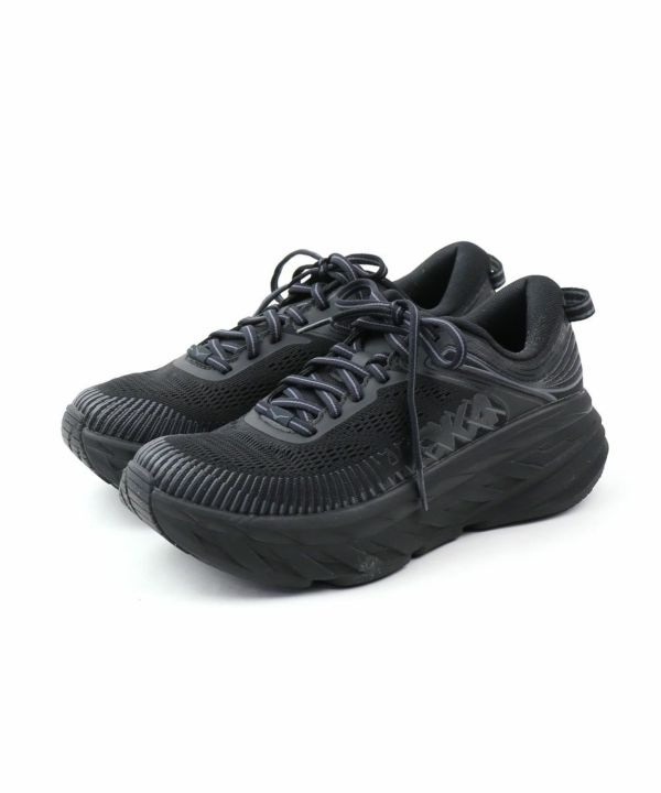 HOKAONEONE BONDI7WIDEブラックメッシュスニーカー24cm厚底 hobondi7_1.jpg