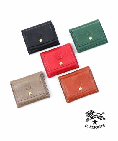 IL BISONTE(イルビゾンテ)レザー 三つ折り財布 コンパクトウォレット