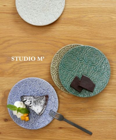 studio m'(スタジオ エム)磁器 皿 角皿 ガティプレート クレーマ