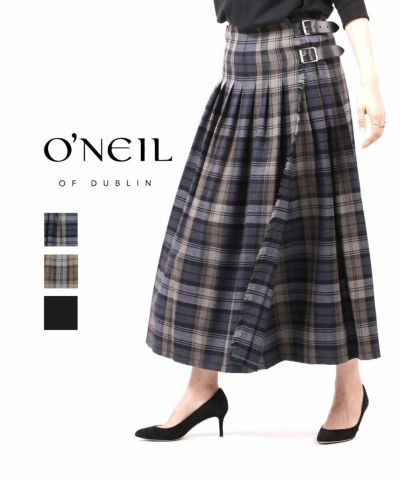 O'NEIL OF DUBLIN(オニールオブダブリン)キルトスカート ロング 83cm 