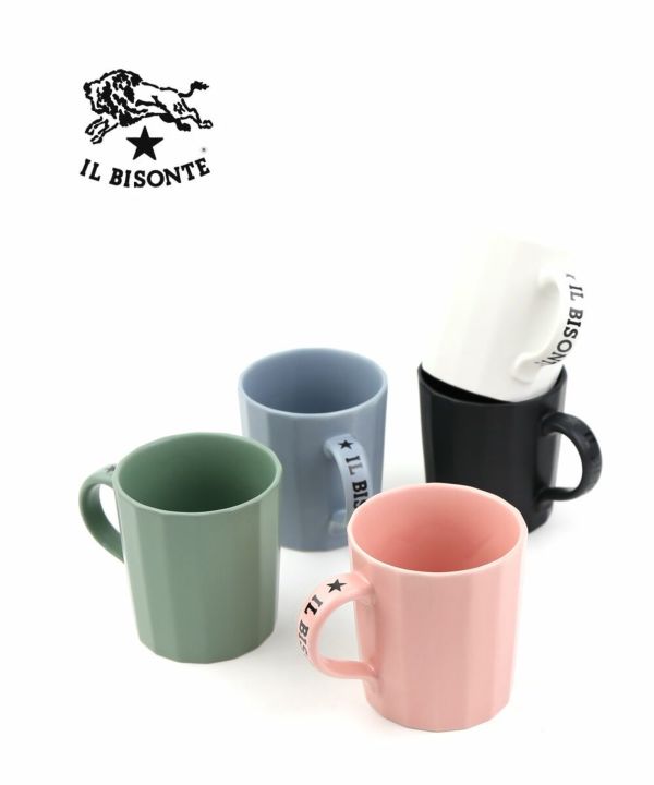 IL BISONTE(イルビゾンテ) ロゴハンドル マグカップ コーヒーカップ