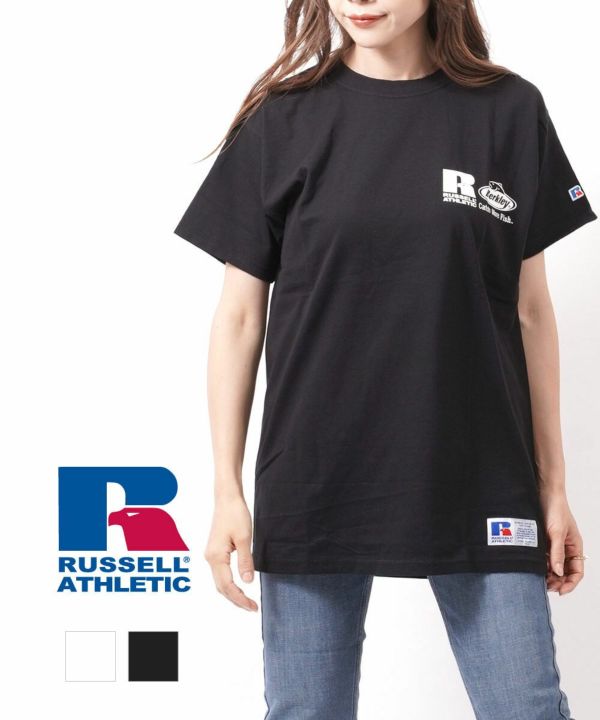 RUSSELL ATHLETIC(ラッセルアスレティック)ラッセルアスレティック×バークレイ クルーネック 半袖 ロゴTシャツ プリントTシャツ コラボ Tシャツ | BLEU COMME BLEU(ブルーコムブルー)