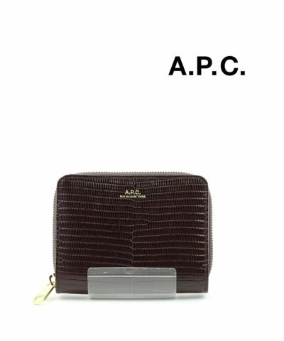 A.P.C.(アー・ペー・セー)レザー コンパクトウォレット 二つ折り財布 ...