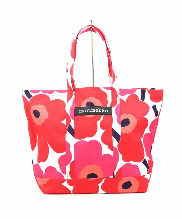 marimekko(マリメッコ), コットン ウニッコ柄 トートバッグ キャンバスバッグ PERUSKASSI PIENI UNIKKO