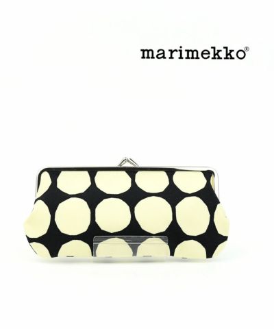 marimekko(マリメッコ)コットン プケッティ柄 ペンケース がま口ポーチ SILMALASI KUKKARO PUKETTI | BLEU  COMME BLEU(ブルーコムブルー)