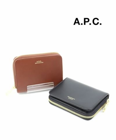 A.P.C.(アー・ペー・セー)レザー 三つ折り財布 コンパクトウォレット 