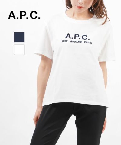 A.P.C.(アー・ペー・セー)コットン クルーネック ロゴ刺繍 長袖