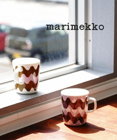 marimekko(マリメッコ) ロッキペルゴラ柄 マグカップ コップ 2個セット