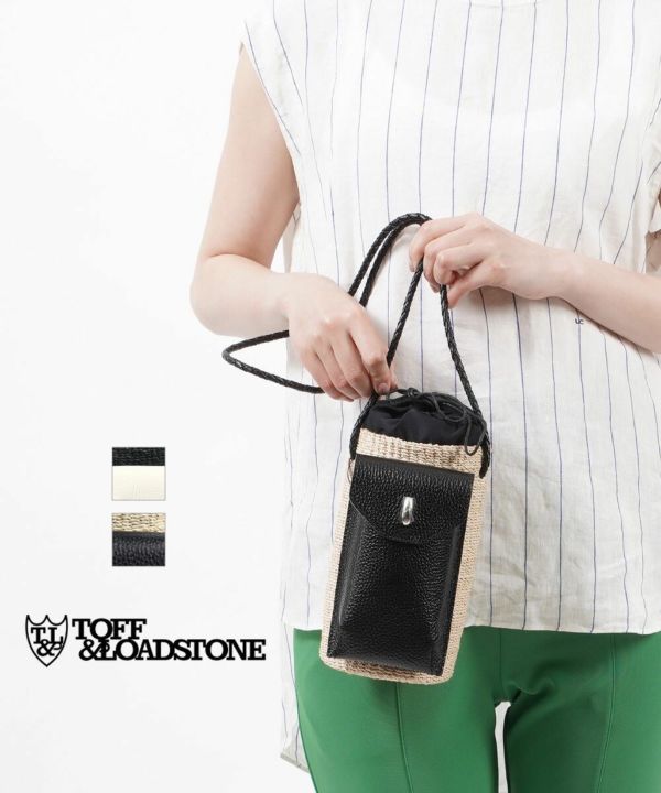 TOFF&LOADSTONE(トフアンドロードストーン)マニラ麻×牛革 かごバッグ