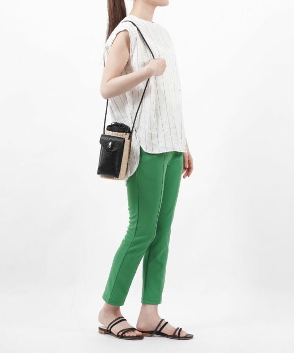 TOFF&LOADSTONE(トフアンドロードストーン)マニラ麻×牛革 かごバッグ