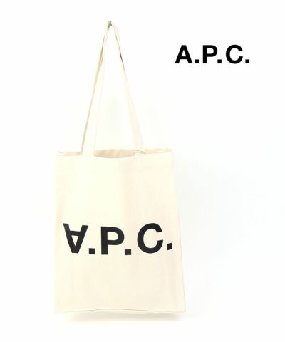 A.P.C.(アー・ペー・セー)コットンキャンバス ロゴプリント トート