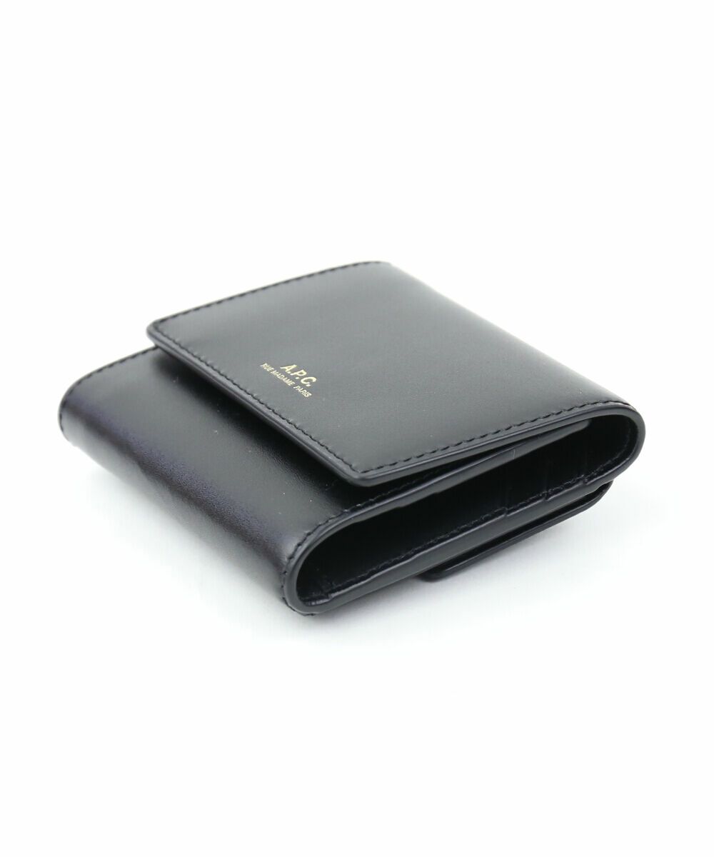 A.P.C.(アー・ペー・セー)レザー 三つ折り財布 コンパクトウォレット 