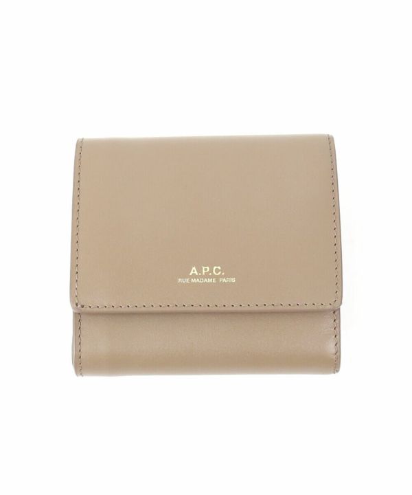 A.P.C.(アー・ペー・セー)レザー 三つ折り財布 コンパクトウォレット