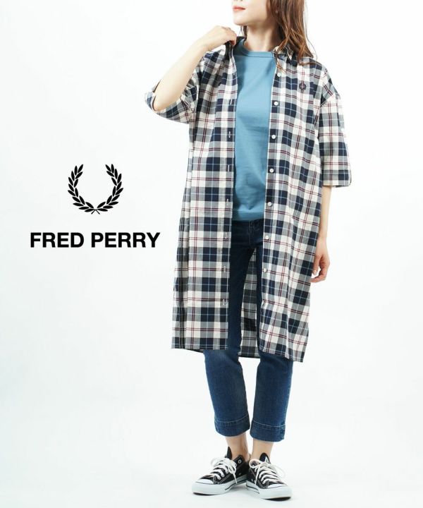 FRED PERRY(フレッドペリー)コットン タータンチェック ボタン