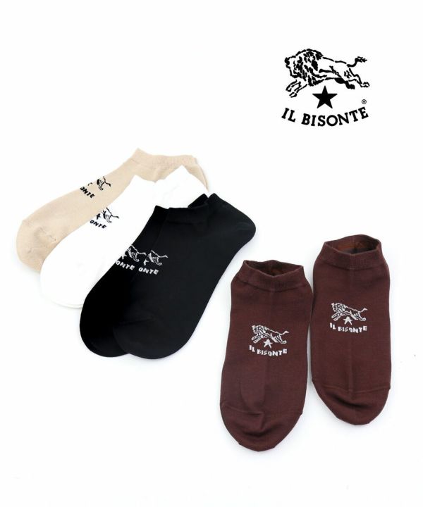 IL BISONTE(イルビゾンテ) バッファローロゴ ソックス 靴下 スニーカー