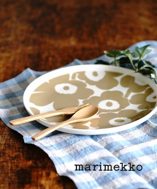 marimekko(マリメッコ), ウニッコ柄 ラウンドプレート 皿 丸皿 食器 UNIKKO PLATE 25CM