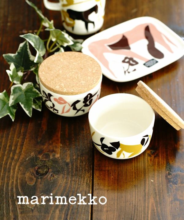 marimekko(マリメッコ) ライドゥン柄 ボウルセット 2個セット 食器