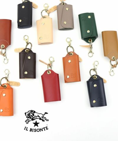 入荷now 口コミ IL BISONTE(イルビゾンテ)オーストリッチエンボスレザー キー 小物