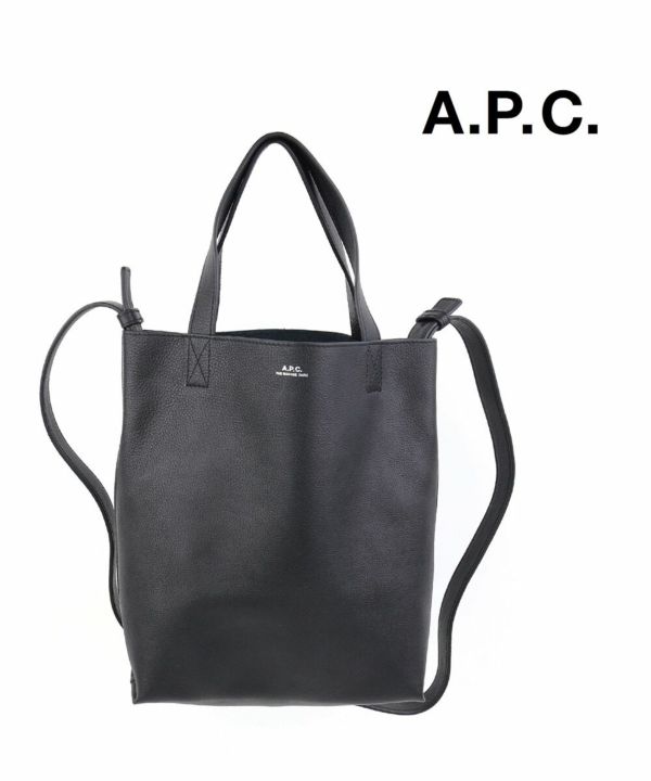 A.P.C.(アー・ペー・セー)レザー スモールトートバッグ ショルダー