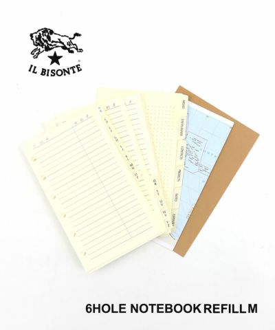 IL BISONTE(イルビゾンテ) 6穴手帳用 レフィル 中 アドレス帳