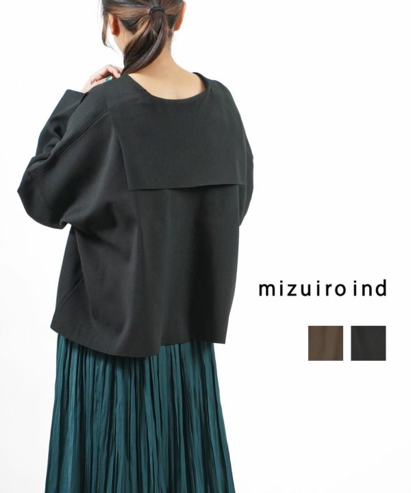 mizuiro ind(ミズイロインド), セーラーカラー ワイドプルオーバー