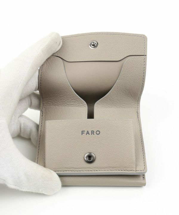 FARO(ファーロ), ソフトレザー 防水 三つ折り財布 コンパクトウォレット ミニウォレット Compact Wallet 2