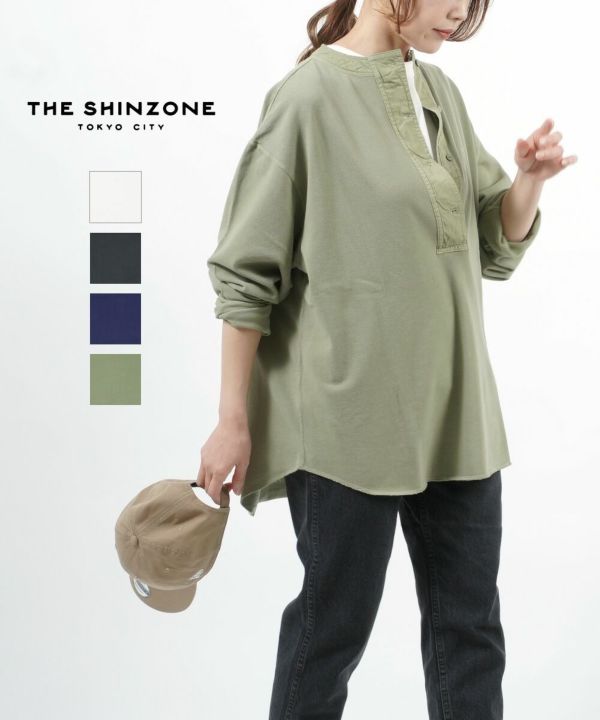 THE SHINZONE(ザ シンゾーン)コットン 鹿の子 ヘンリーネック