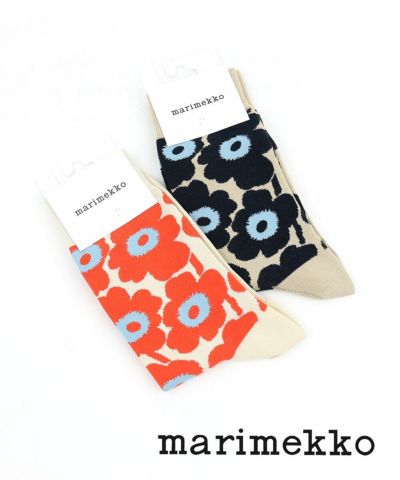 marimekko(マリメッコ)コットン混 ウニッコ柄 靴下 ショートソックス