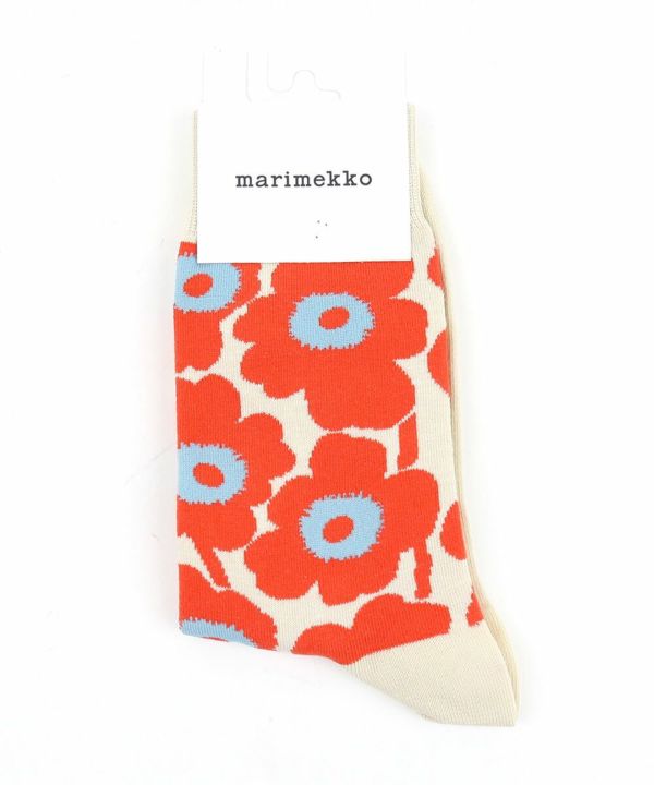 marimekko(マリメッコ), コットン混 ウニッコ柄 靴下 ショートソックス KIRMAILLA UNIKKO