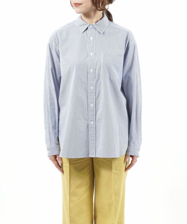 MANON(マノン)コットン シャツ BASIC SHT ベーシックシャツ | BLEU