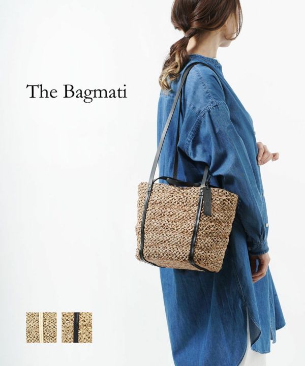 美品 The Bagmati ザバクマティ かごバッグ トートバッグ 2way The Bagmati(バグマティ)レザー×バンカン かごバッグ トート