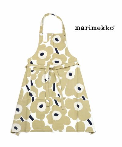 marimekko(マリメッコ)コットン マンシッカ いちご柄 エプロン P ...