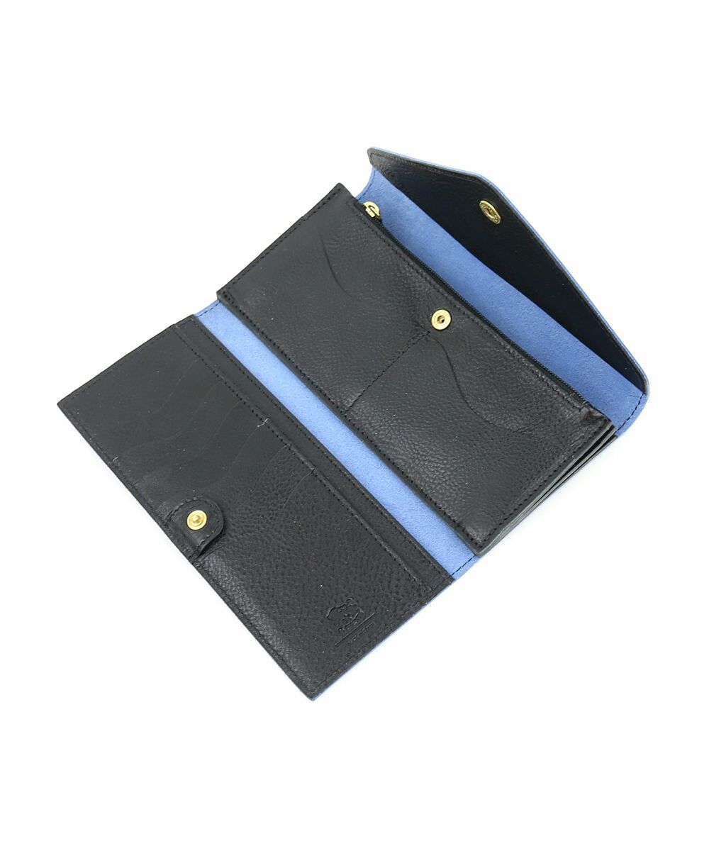 IL BISONTE(イルビゾンテ)パテント エナメル レザー 三つ折り 長財布  