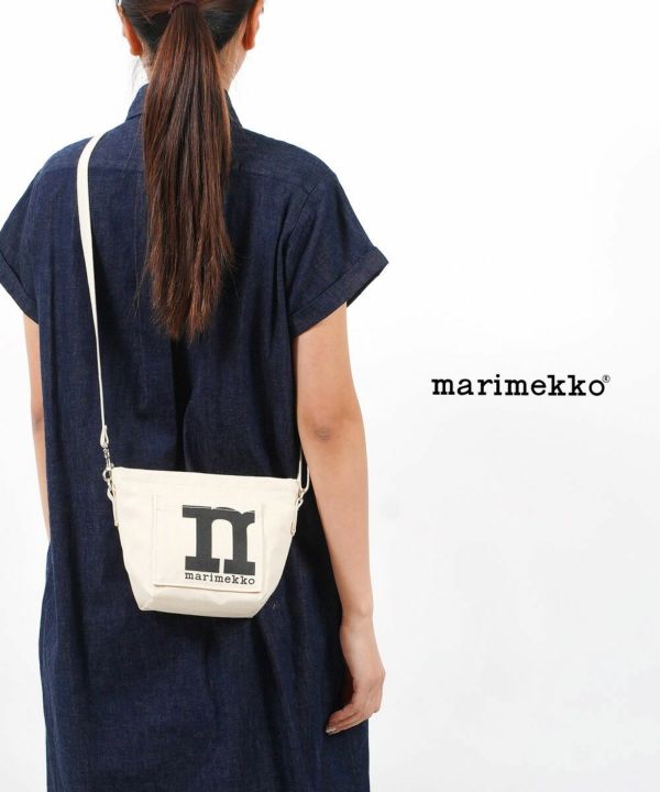 marimekko(マリメッコ)コットンキャンバス ショルダーバッグ クロス