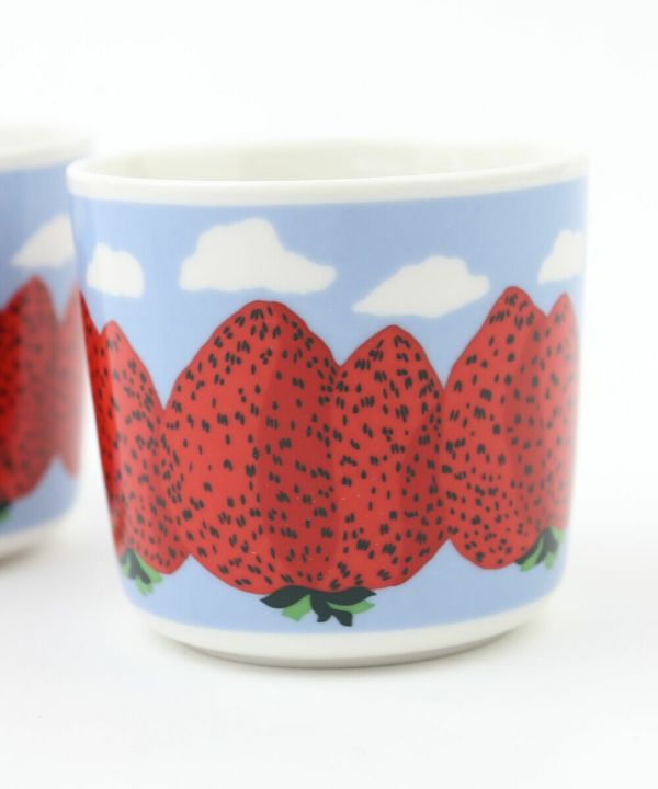 marimekko(マリメッコ), マンシッカヴオレット イチゴの山 コーヒーカップセット コップ 2個セット MANSIKKAVUORET  C.CUP 2DL 2PCS