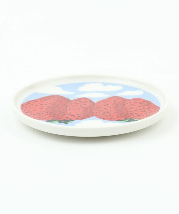 marimekko(マリメッコ), マンシッカヴオレット イチゴの山 皿 ラウンドプレート 食器 MANSIKKAVUORET PLATE 13.5CM