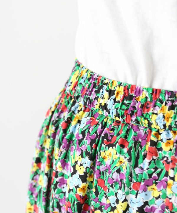 THE SHINZONE(ザ シンゾーン), フラワープリント 花柄 ロングスカート プリントスカート FLASHY FLOWER SKIRT