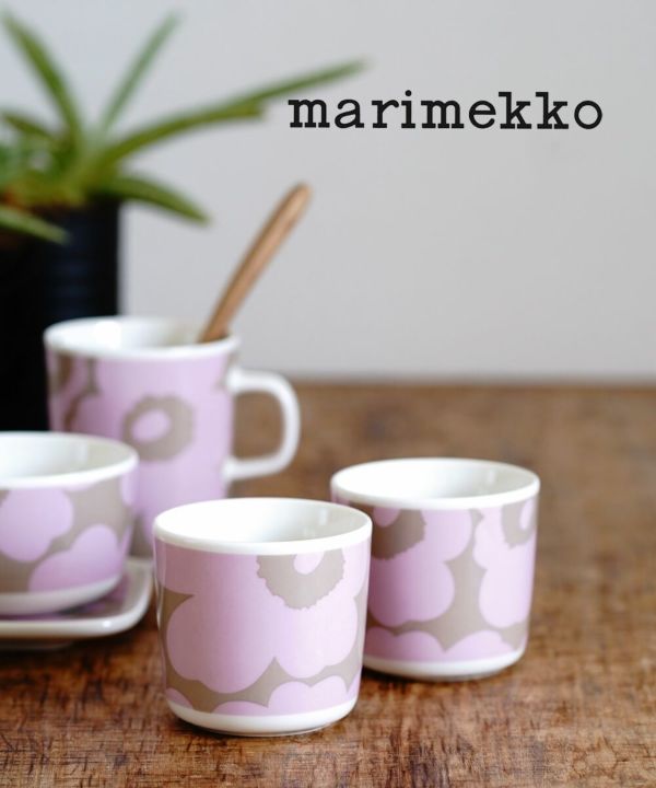 marimekko(マリメッコ), 日本限定 ウニッコ柄 コーヒーカップセット コップ 2個セット 200ml UNIKKO COFFEE CUP  2DL 2PCS
