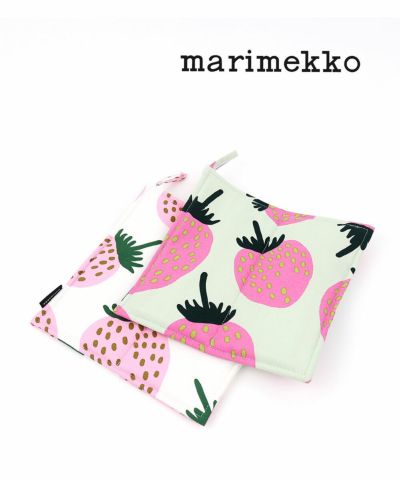 marimekko(マリメッコ)コットン マンシッカ いちご柄 鍋つかみ