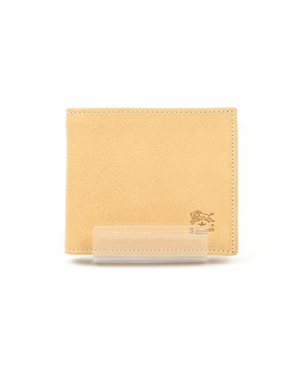 イルビゾンテ 二つ折り財布 レザー ブルー コンパクト IL BISONTE イルビゾンテ 財布 二つ折り 小銭入れ付き ダーク