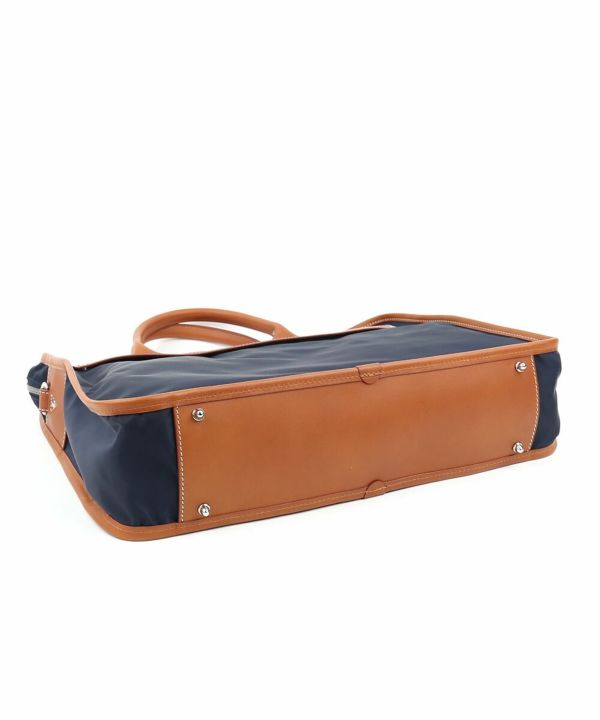 フェリージ Felisi ナイロン レザー ブリーフケース ライトブルー Felisi 最大41% 11/1限定 フェリージ ビジネスバッグ 1WAY