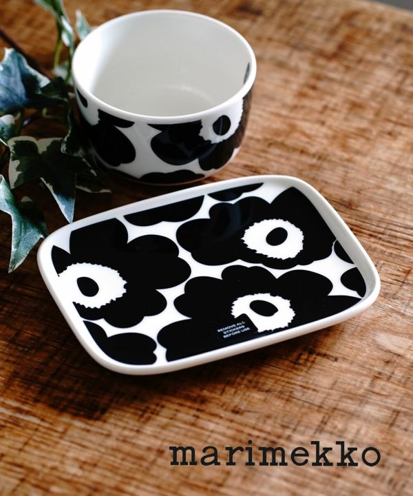 marimekko(マリメッコ), ウニッコスクエアプレート 皿 角皿 食器 UNIKKO PLATE 12×15CM
