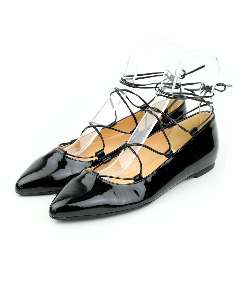 FABIO RUSCONI(ファビオ・ルスコーニ)パテントレザー レースアップ