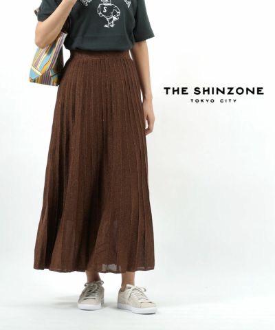 THE SHINZONE(ザ シンゾーン) プリーツスカート ロングスカート PLEATS