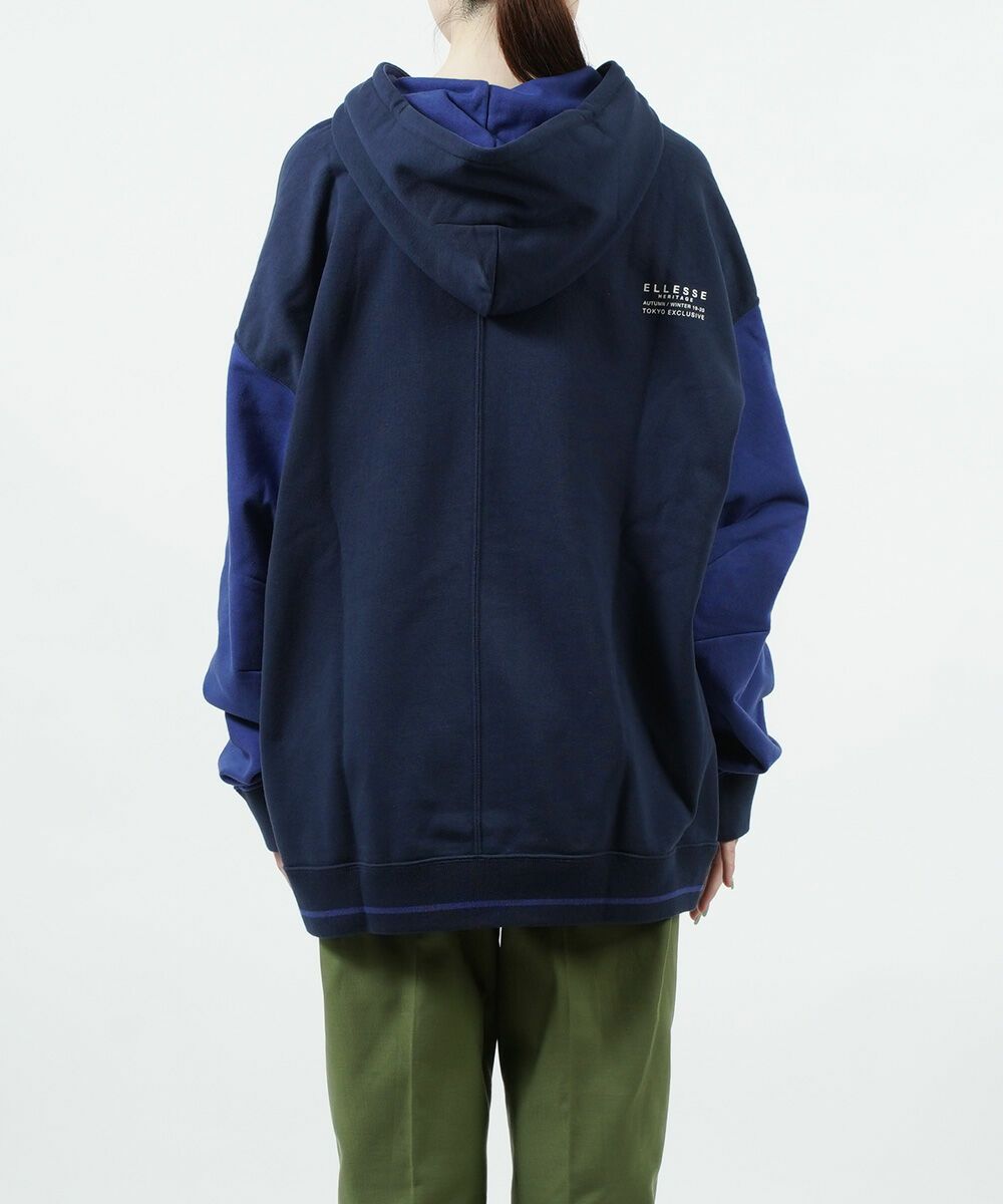 ellesse(エレッセ) オーバーサイズ フーディー パーカー プルオーバー