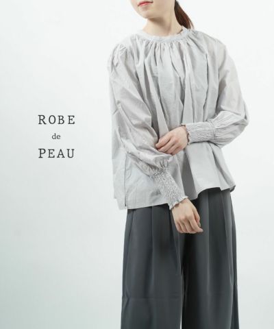 ROBE de PEAU(ローブデポー)コットンシルク シャーリング 2WAY