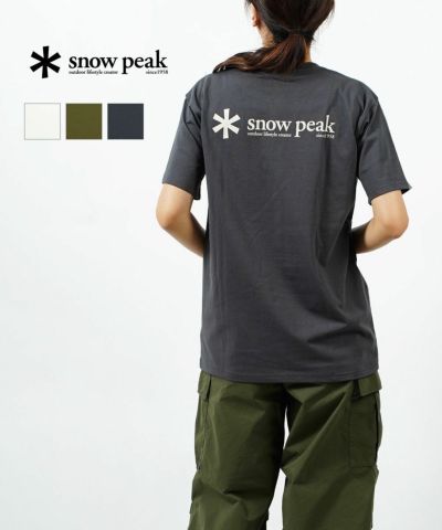 Snow Peak(スノーピーク)Tシャツ 半袖 トップス Snow Peak Logo T